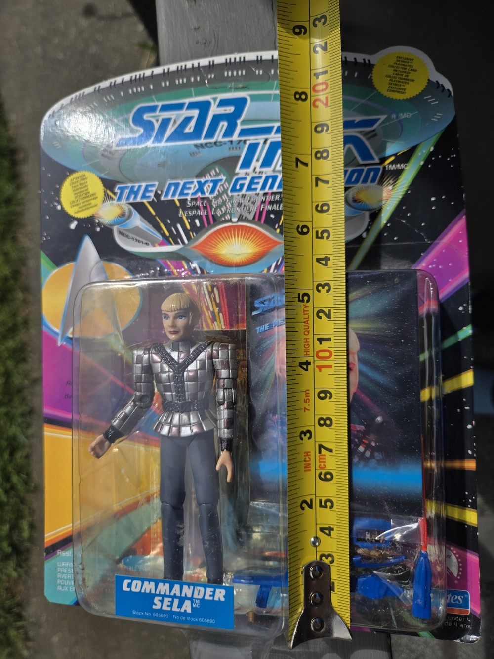 Star Trek The Next Generation Commander Sela Action Figure - Silver & Blue - Picture 3 of 3
